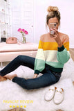 Soft Wide Striped Mohair Sweater