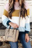 Soft Wide Striped Mohair Sweater