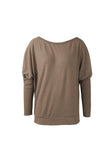 Solid Color Drop Shoulder Sweater