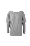 Solid Color Drop Shoulder Sweater - Blanchedalmond