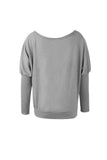 Solid Color Drop Shoulder Sweater