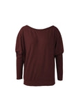 Solid Color Drop Shoulder Sweater