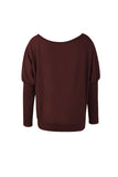 Solid Color Drop Shoulder Sweater