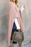 Solid Color Shawl Sweater