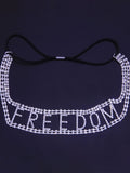 Fashion Letter Rhinestones Headdress