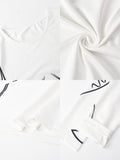Long Sleeve Printed Bodycon Mini Dresses