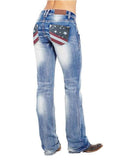 American Flag Stretch Jeans For Women Shopvhs.com