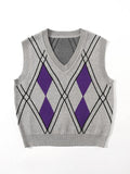 Argyle Knit Sweater Vest Shopvhs.com