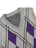 Argyle Knit Sweater Vest Shopvhs.com