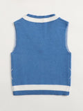 Argyle Pattern Sweater Vest-Blue Shopvhs.com