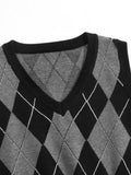 Argyle Pattern Sweater Vest Shopvhs.com