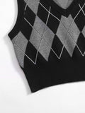 Argyle Pattern Sweater Vest Shopvhs.com