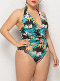 Backless Hawaii Printed One Piece Swimsuit Shopvhs.com