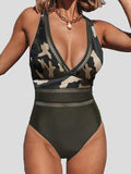 Camouflage Hollow One Piece Bikini Shopvhs.com