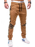 Camouflage Stitching Elastic Waist Casual Pants Shopvhs.com