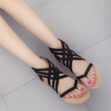 Casual Flat Heel Sandals With Zipper Shopvhs.com