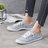 Casual Lace-Up Canvas Sneakers For Women Shopvhs.com