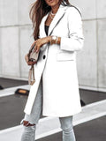 Casual Long Sleeve Button Woolen Coat Shopvhs.com