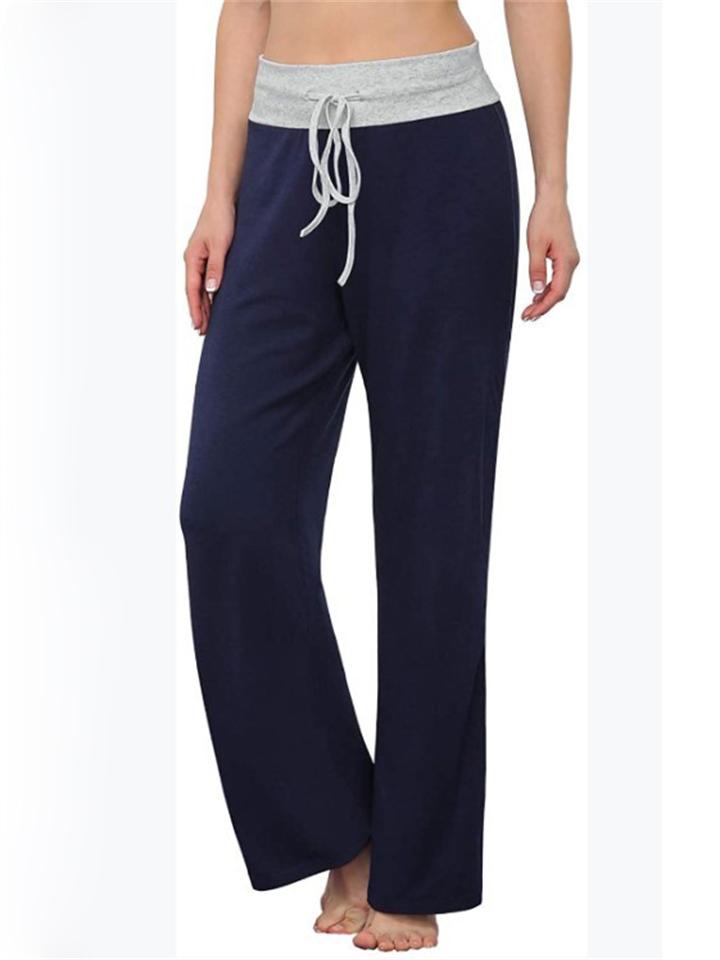 Casual Loose Bind Up Solid Color Pants Shopvhs.com