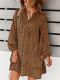Casual Loose Printed Long Sleeve Holiday Style Dresses Shopvhs.com