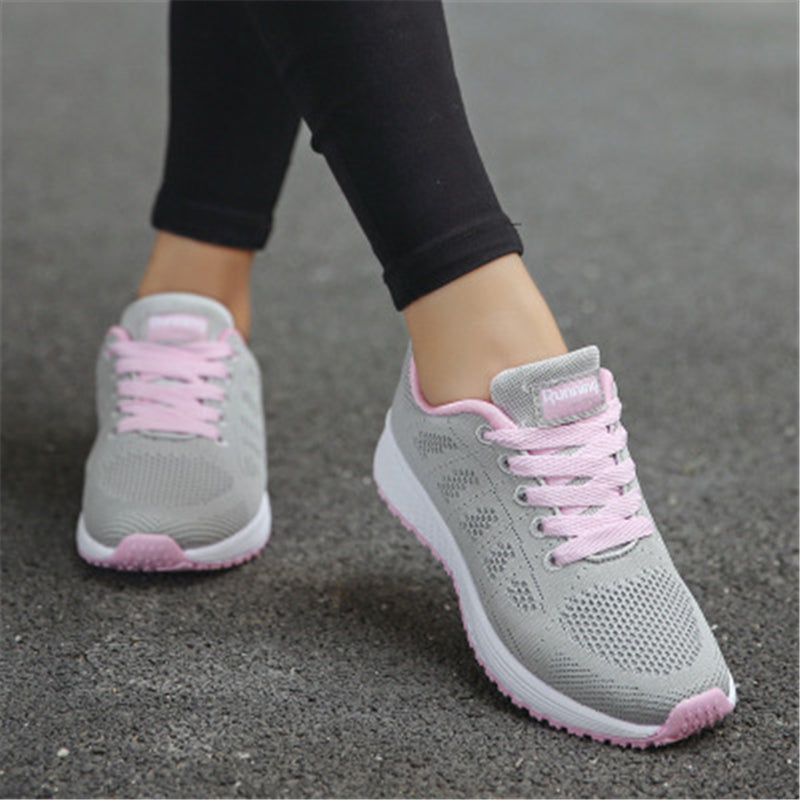 Casual Mesh Lace Up Lightweight Sneakers Shopvhs.com