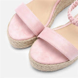 Casual Open Toe Buckle Wedge Sandals Shopvhs.com