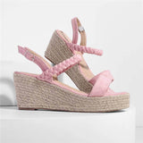 Casual Open Toe Buckle Wedge Sandals Shopvhs.com