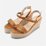 Casual Open Toe Buckle Wedge Sandals Shopvhs.com