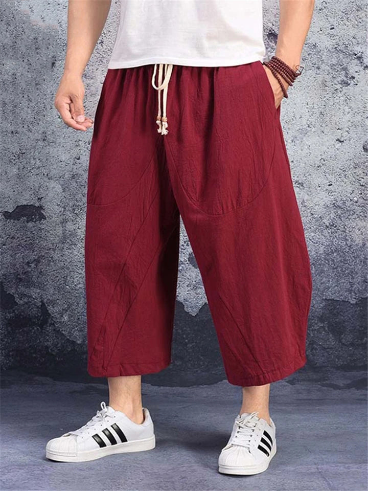 Casual Oversized Loose Plain Cropped Harem Pants Shopvhs.com