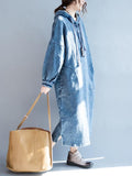 Casual Pocket Jeans Long Dress Shopvhs.com