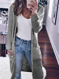 Casual Pocket Long Sleeve Knitted Cardigan Shopvhs.com