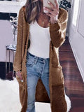 Casual Pocket Long Sleeve Knitted Cardigan Shopvhs.com