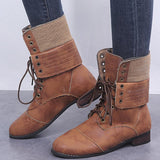 Casual Retro Style Lace-Up Martin Boots Shopvhs.com