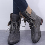 Casual Retro Style Lace-Up Martin Boots Shopvhs.com