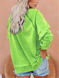 Casual Round Neck Grinch Printed Long Sleeve Shirt Shopvhs.com