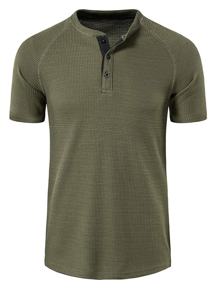 Casual Simple Style Plaid Design Short Sleeve T-Shirts For Men Shopvhs.com