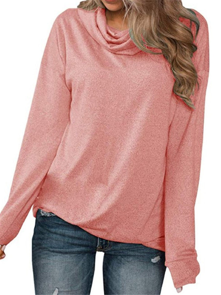 Casual Simple Style Solid Color Pullover Long Sleeve T-Shirt Shopvhs.com
