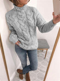 Casual Solid Color Loose Knitted Sweater For Women Shopvhs.com