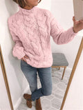 Casual Solid Color Loose Knitted Sweater For Women Shopvhs.com