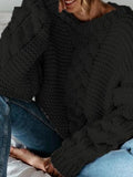 Casual Solid V-Neck Twist Long Sleeve Sweater Shopvhs.com