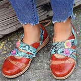 Casual Style Floral Low-Cut Slip-On Flat Loafers Shopvhs.com