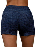 Casual Style High-Rise Anchor Printed Heathered Waist Tie Shorts Shopvhs.com