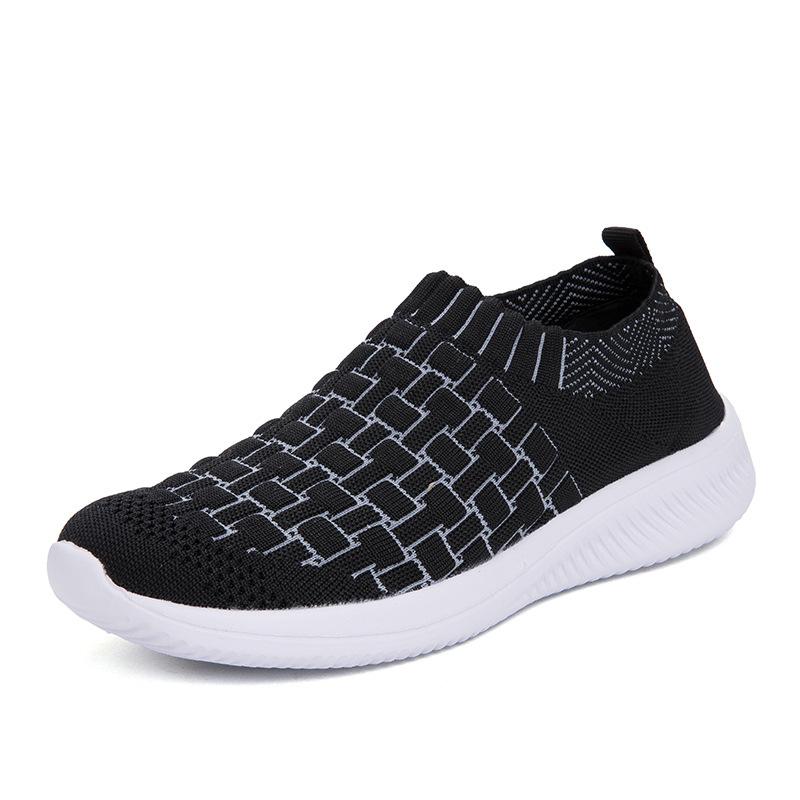 Casual Style Lightweight Breathable Low-Cut Knitted Loafers Shopvhs.com