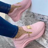 Casual Style Low-Cut Side Zipper Thick-Bottom Flat Heel Shoes Shopvhs.com
