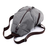 Casual Style Multi-Pocket Zipper Soft-Touch Canvas Durable Lightweight Backpack Shopvhs.com