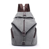 Casual Style Multi-Pocket Zipper Soft-Touch Canvas Durable Lightweight Backpack Shopvhs.com