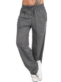 Casual Style Waist Tie Pocket Solid Color Trousers Shopvhs.com