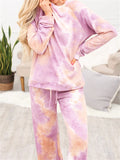 Casual Stylish Cozy Multicolor Printed Loose Long Sleeve Pajama Outfits For Women Shopvhs.com