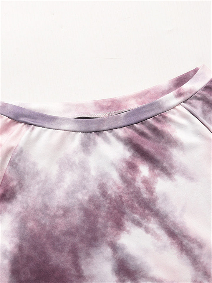 Casual Stylish Cozy Multicolor Printed Loose Long Sleeve Pajama Outfits For Women Shopvhs.com