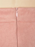 Casual Trendy High Waist Solid Color Zipper Tight Skirts Shopvhs.com